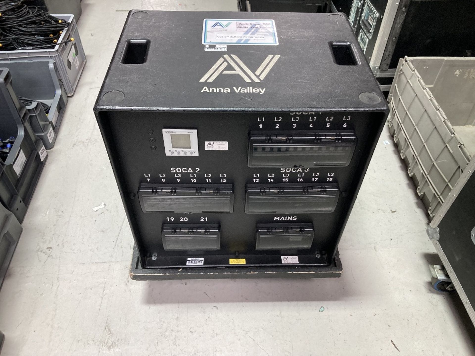 63amp Power Distribution Unit With (2) Mobile Mountable Trolley - Image 6 of 10