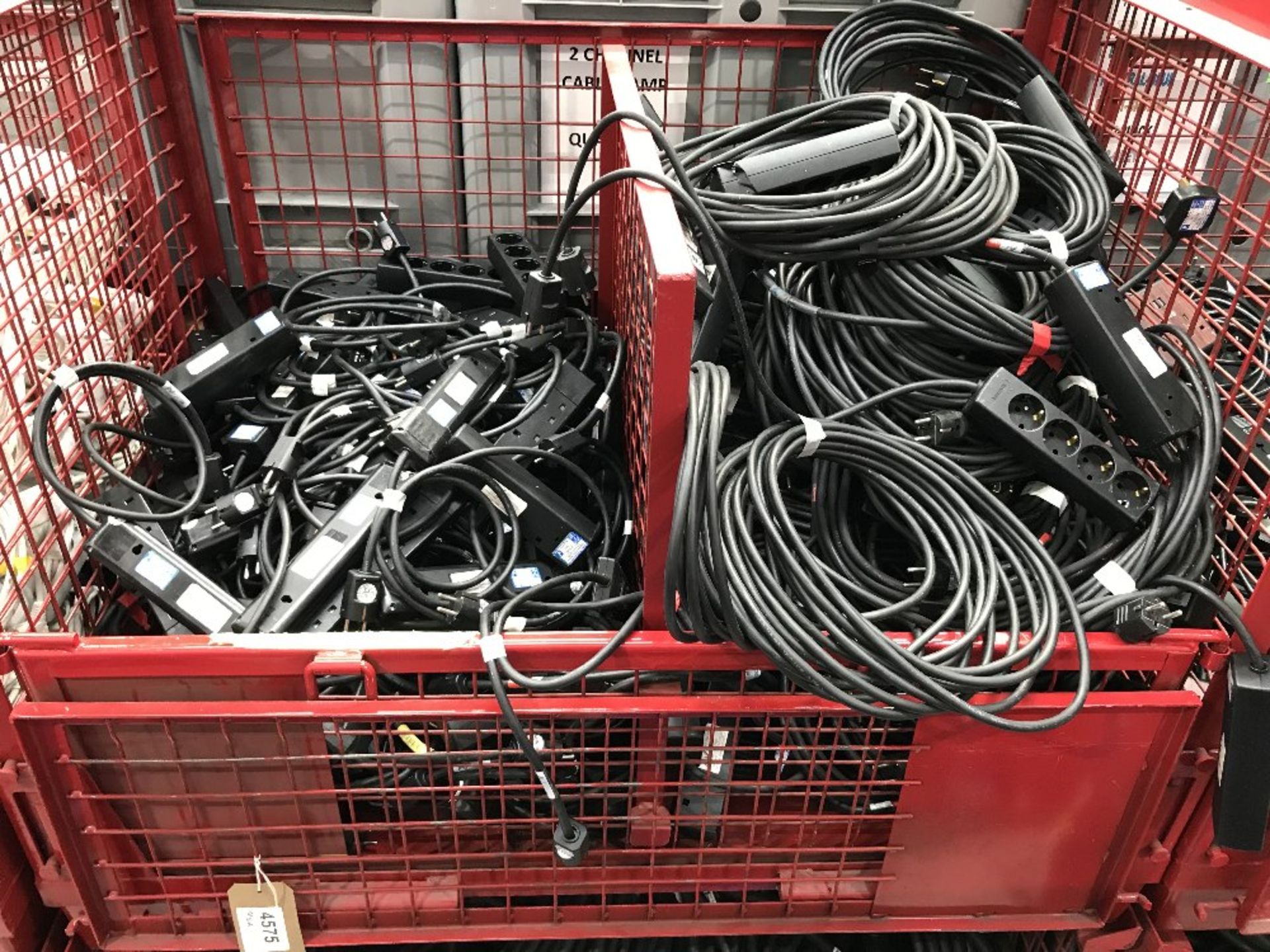 Large Quantity Of 1m Schuko 4 x 13amp M-F Cable With Quantity Of 10m Schuko M-F Cable