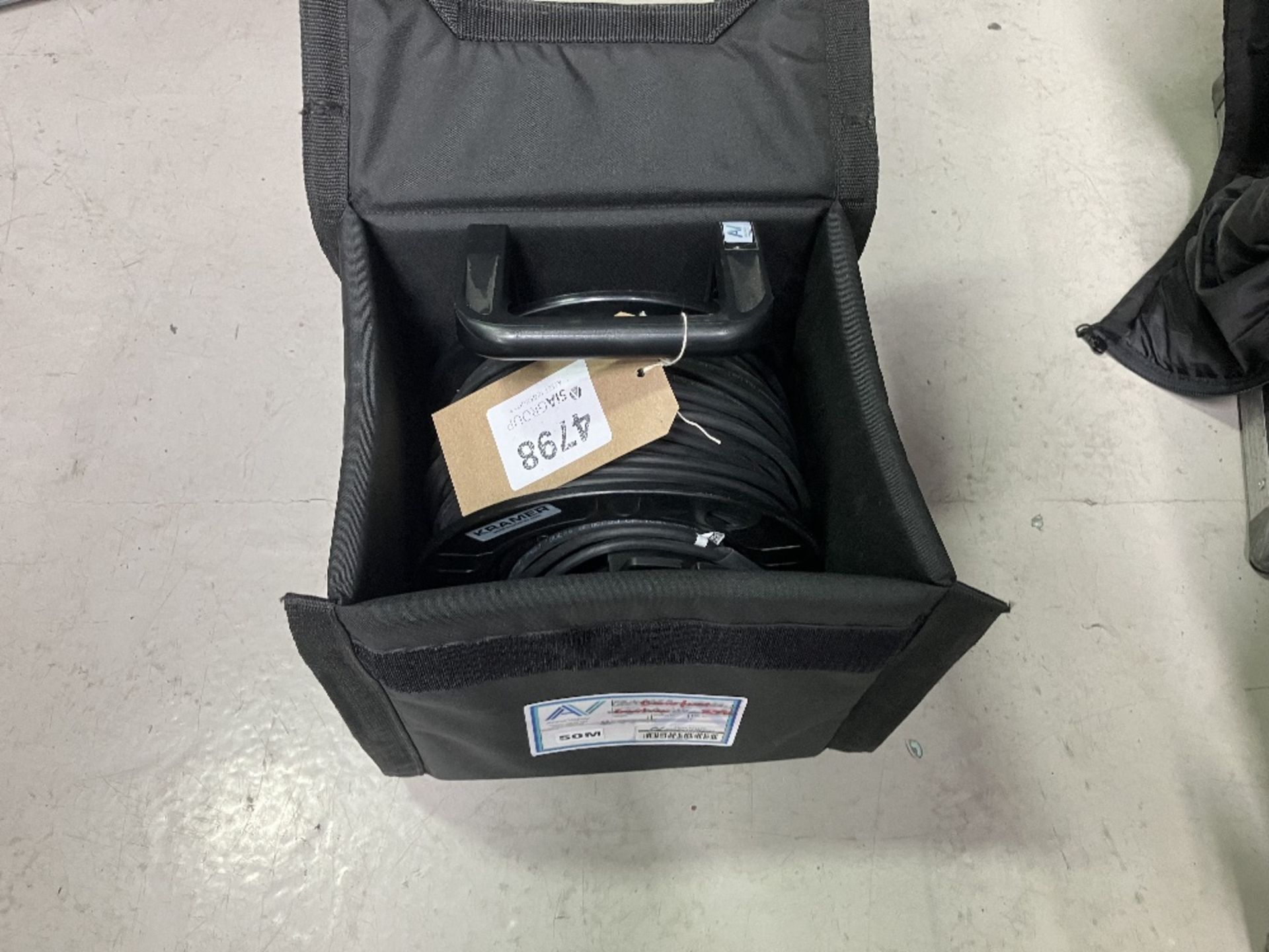 50m Rigid HDMI Fibre Cable Reel With Carry Bag