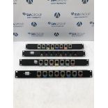 (4) Mount Rack Input Connection Panels