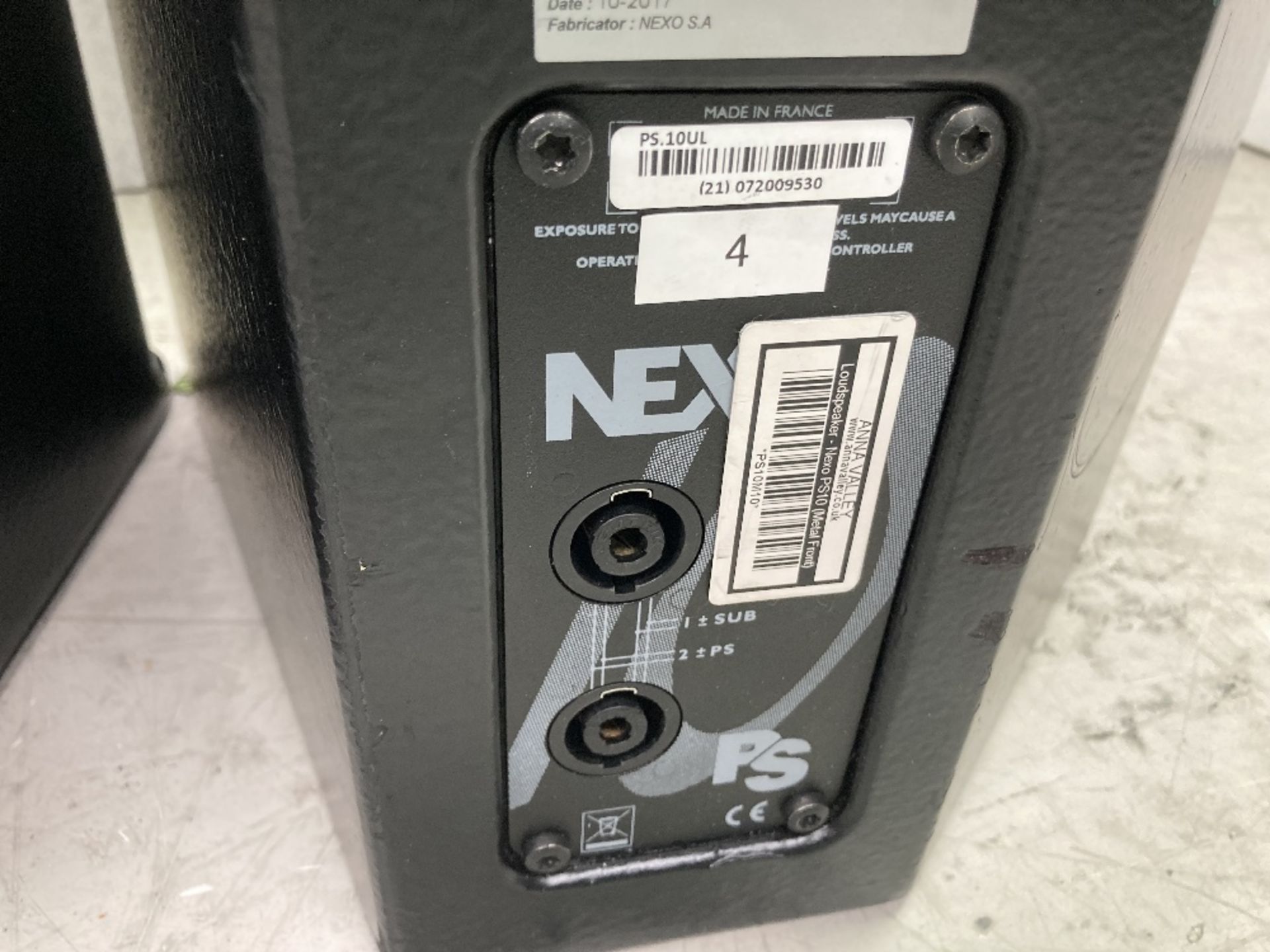 (2) Nexo PS10 Loudspeakers, Metal Front & Heavy Duty Mobile Flight Case - Bild 4 aus 6