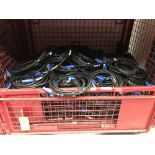 Large Quantity of 5m 16A Powercon Cable with Steel Fabricated Stillage