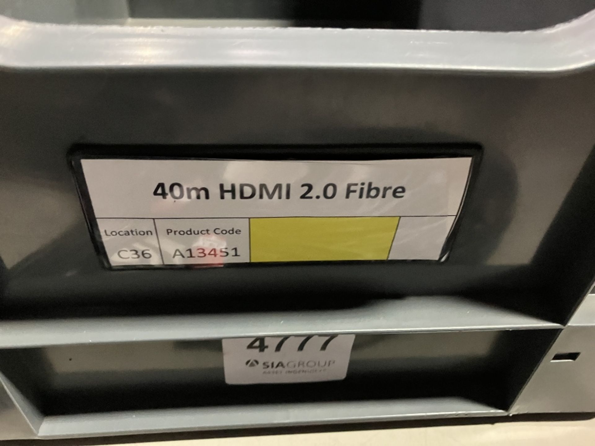 (3) 40m HDMI 2.0 Fibre Cable With Plastic Lin Bin - Image 4 of 4