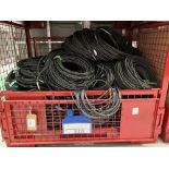 Large Quantity of 20m 4-Pin XLR Flex Cable with Steel Fabricated Stillage