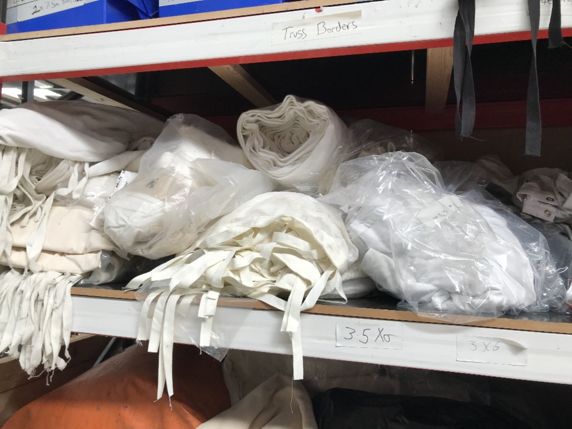 Contents of Racking to Include Large Quantity of Drapes & Accessories - Image 7 of 13