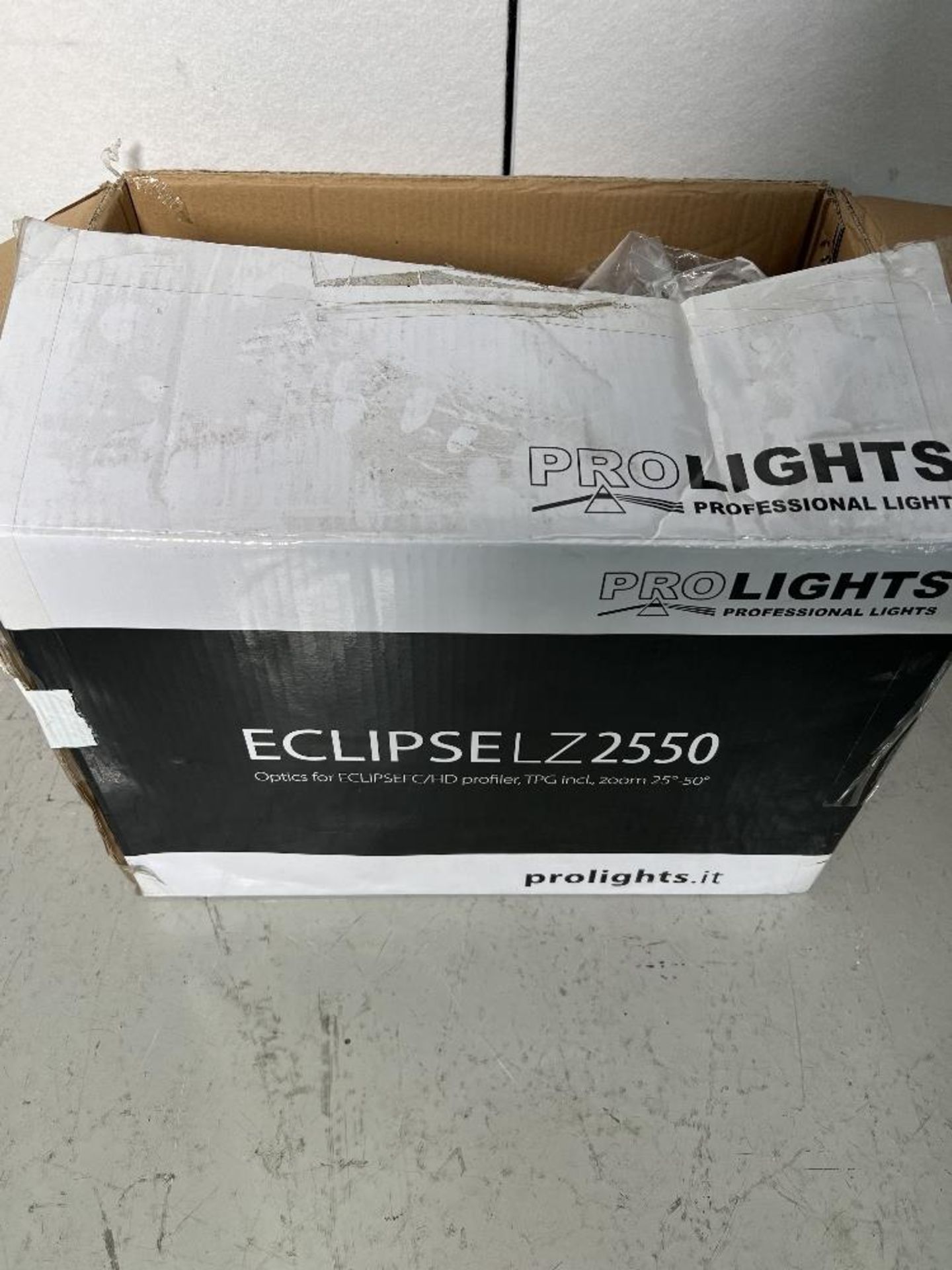 (3) Prolights Eclipse LZ 2550 fixed lens adaptors