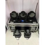 (5) Robe Robin 300+ LEDWash Moving Light with Heavy Duty Flight Case to Include