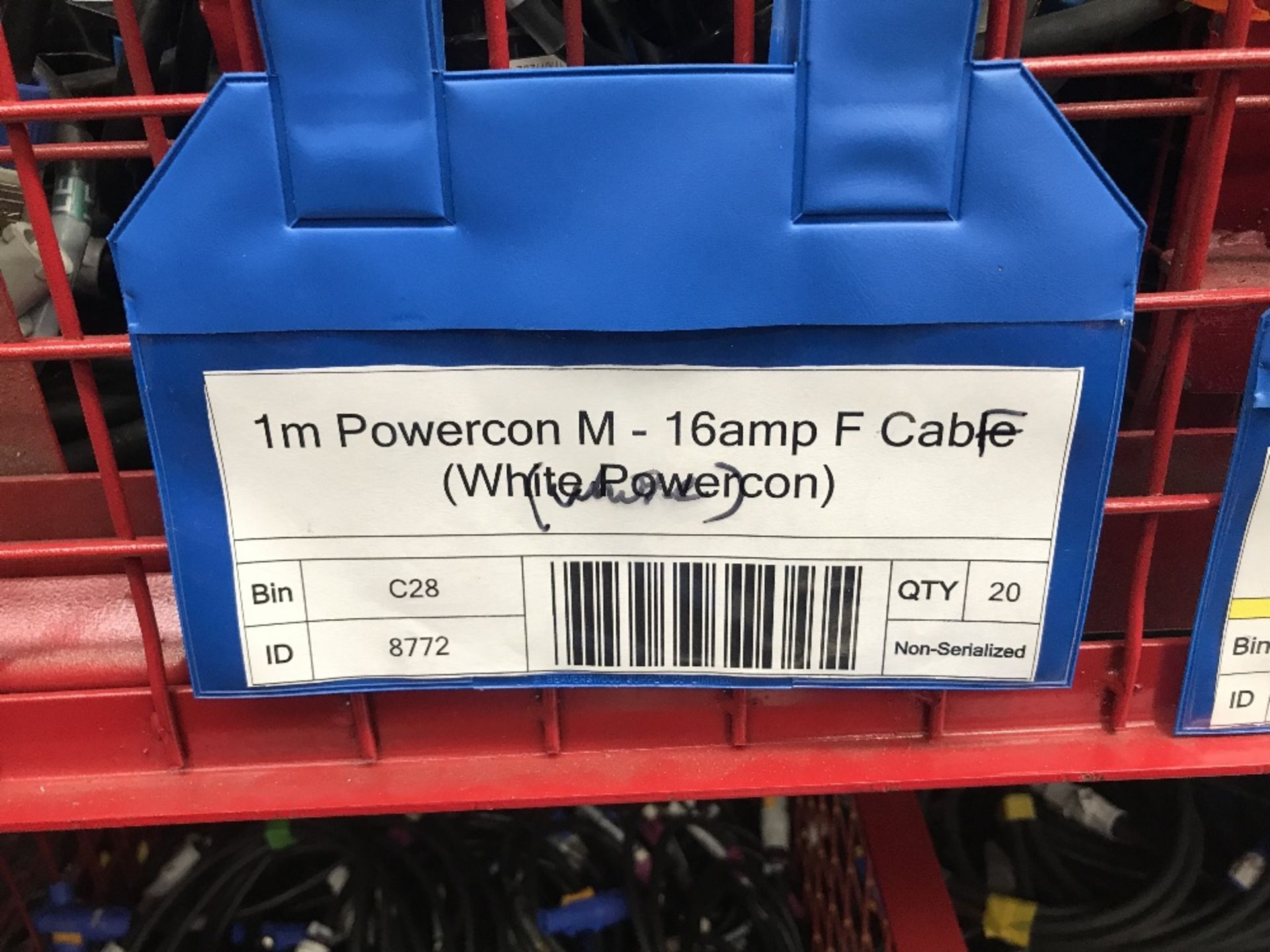 Large Quantity of 1m 16amp M - Powercon F Cable & 3m 13amp M - Powercon, 10m 13amp M - Powercon F - Image 2 of 4
