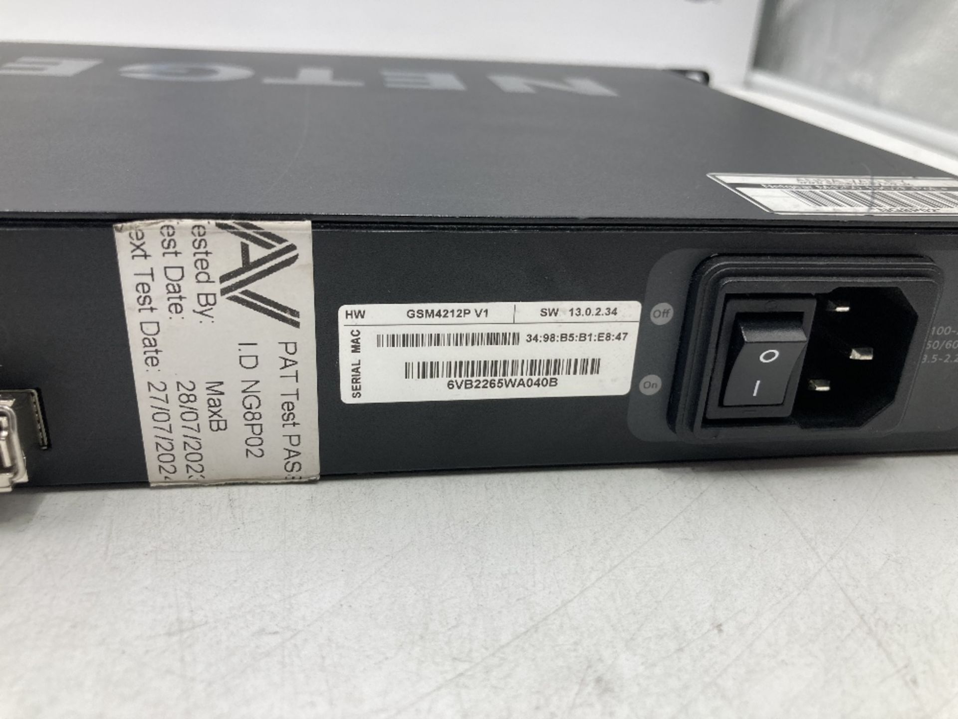 Netgear AV Line M4250-10G2F - 10 Port Gigabit PoE+ Managed Network Switch - Image 4 of 5