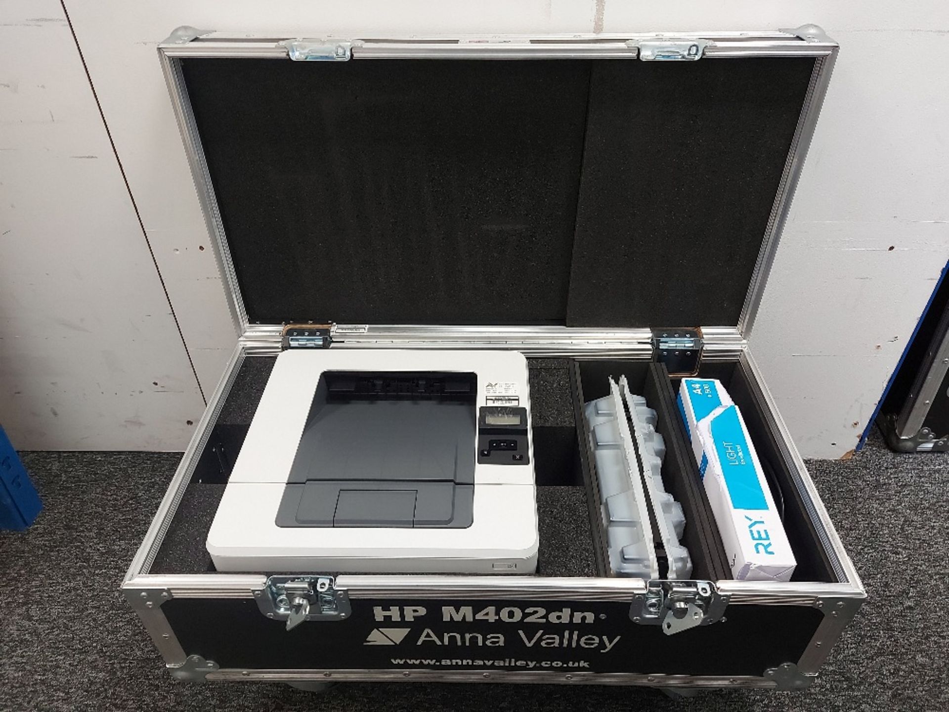 Hewlett M402 LaserJet Mono Printer with Flight Case