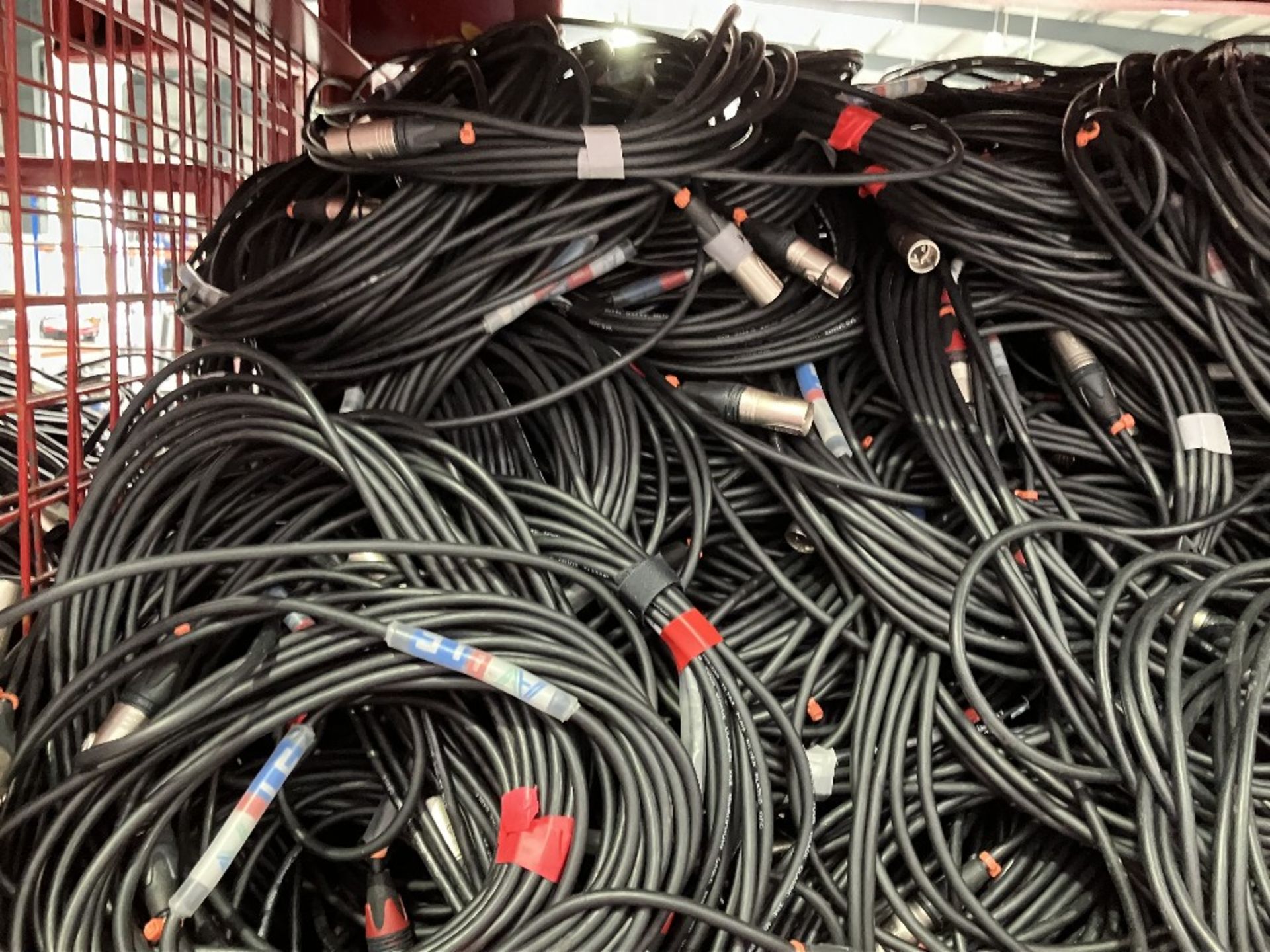 Large Quantity of 10m XLR3 Cable with Steel Fabricated Stillage - Image 3 of 5