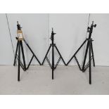 (3) Arri 050MKA Triple Riser Light Stands