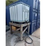1000l Bowser with Gravity Fed Pump