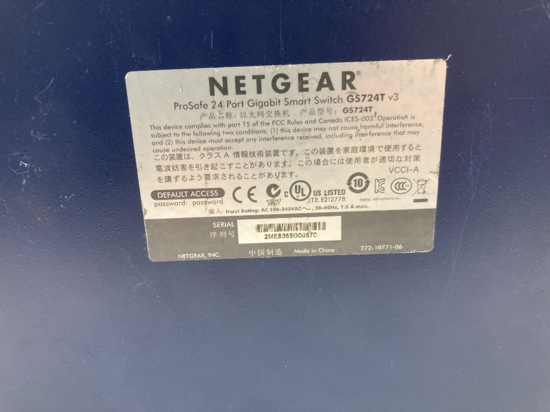 Netgear Prosafe 24-Port 10/100/1000 Mbps Smart Switch - Image 5 of 5