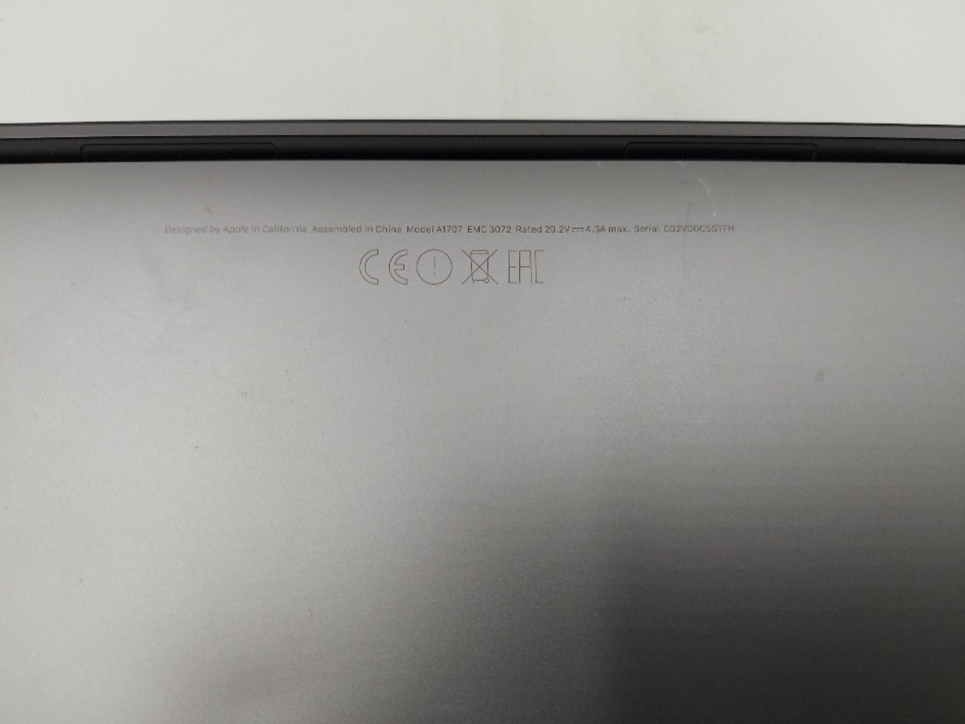 Apple 15'' MacBook Pro A1707 Pro Retina Touchbar with Peli Case - Image 7 of 10