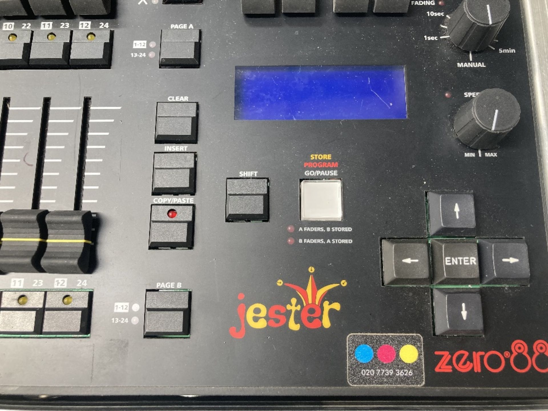 Zero 88 Jester 12/24 Way Lighting Desk, Mounted in Heavy Duty Case - Image 3 of 7