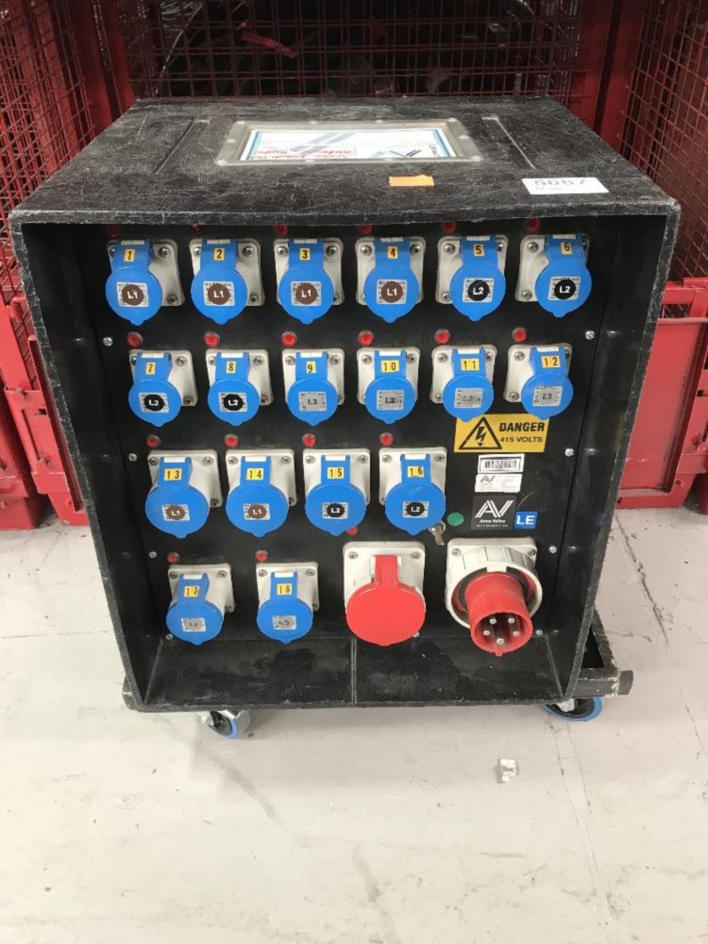 63amp Power Distribution Unit With Mountable Trolley - Image 2 of 2