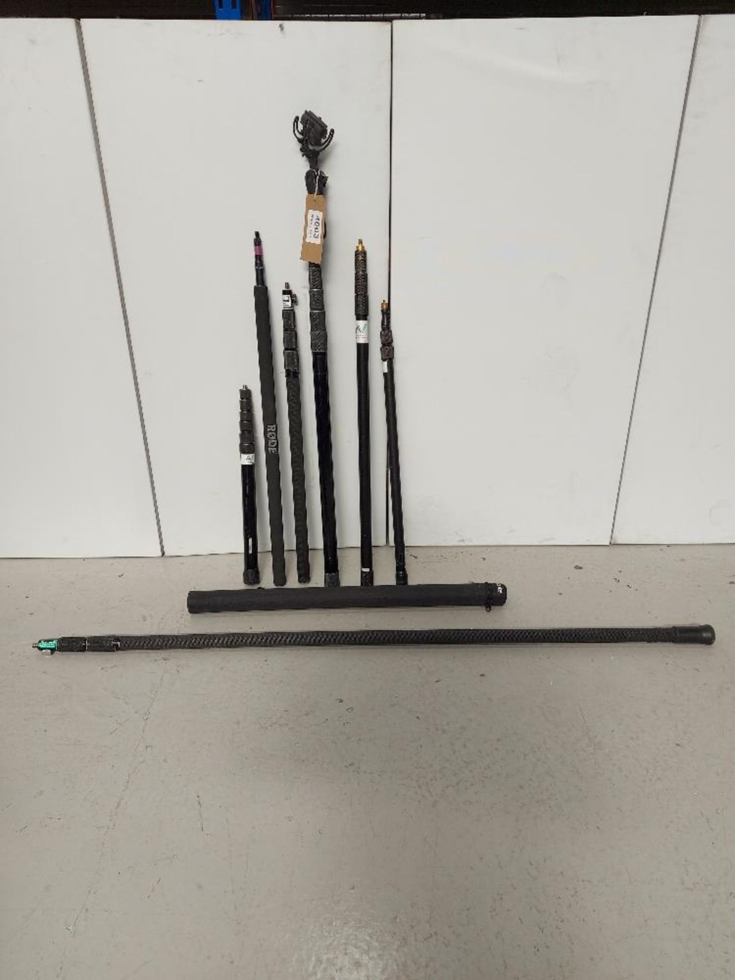 Quantity of (8) Boom Poles of Various Length