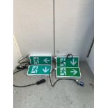 (4) LED Emergency Exit Boxes