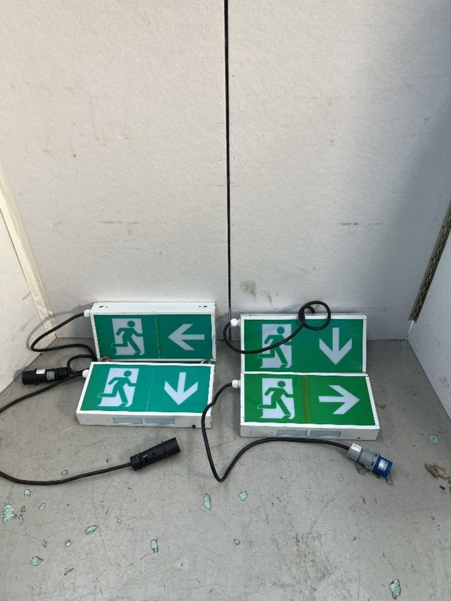 (4) LED Emergency Exit Boxes