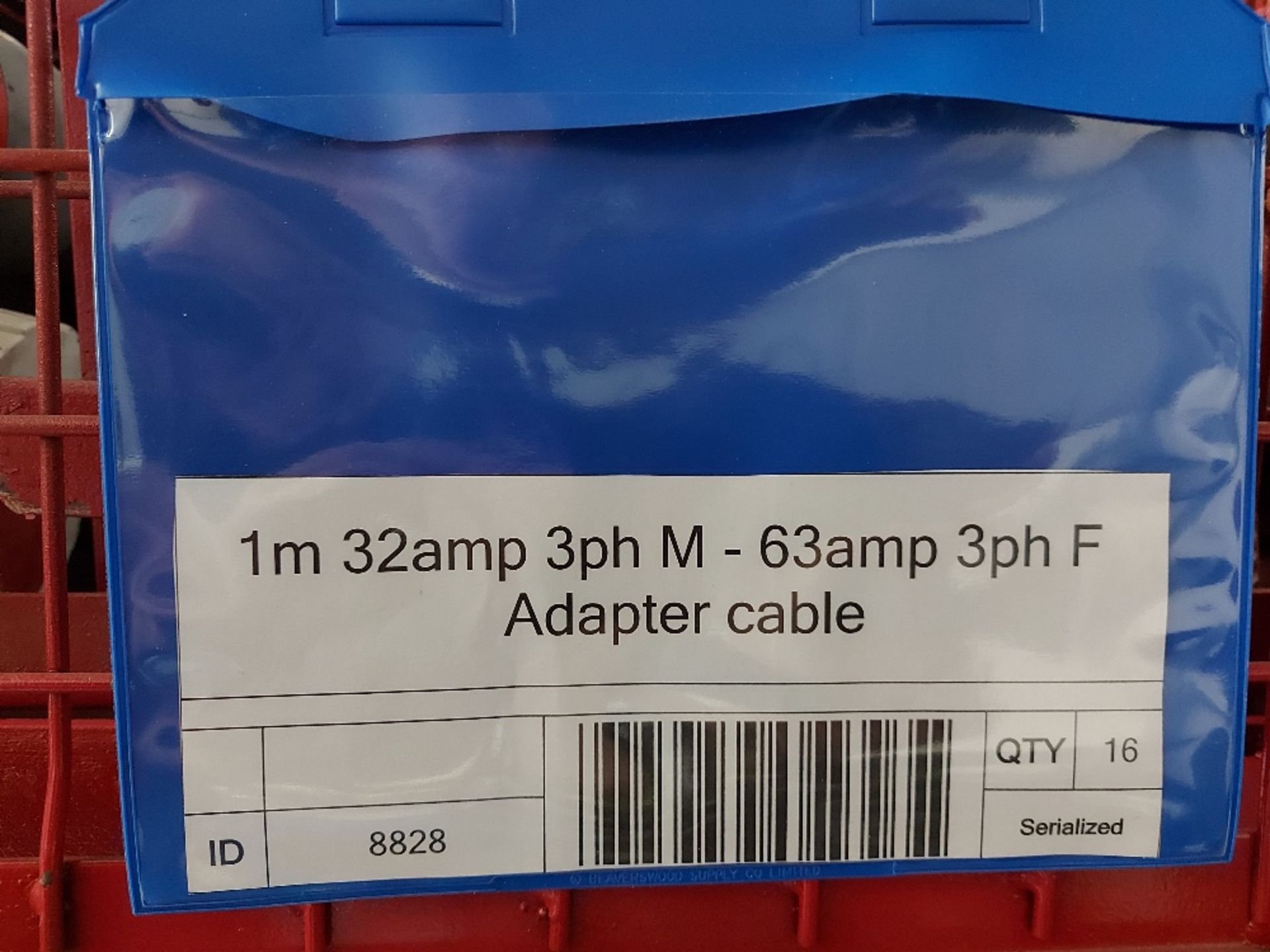 Large Quantity of 1.5m 63amp 3ph M-125amp 3ph F Adapter Cable & 1m 32amp 3ph M-63amp 3ph F Cable - Image 5 of 5