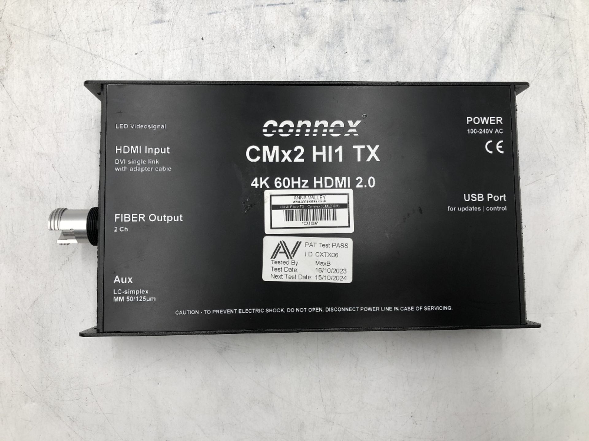 Connex CMx2 HI1 HDMI Fibre TX And Connex CMx2 HI1 HDMI Fibre RX With 13amp True 1 Powercon Cable - Image 7 of 11