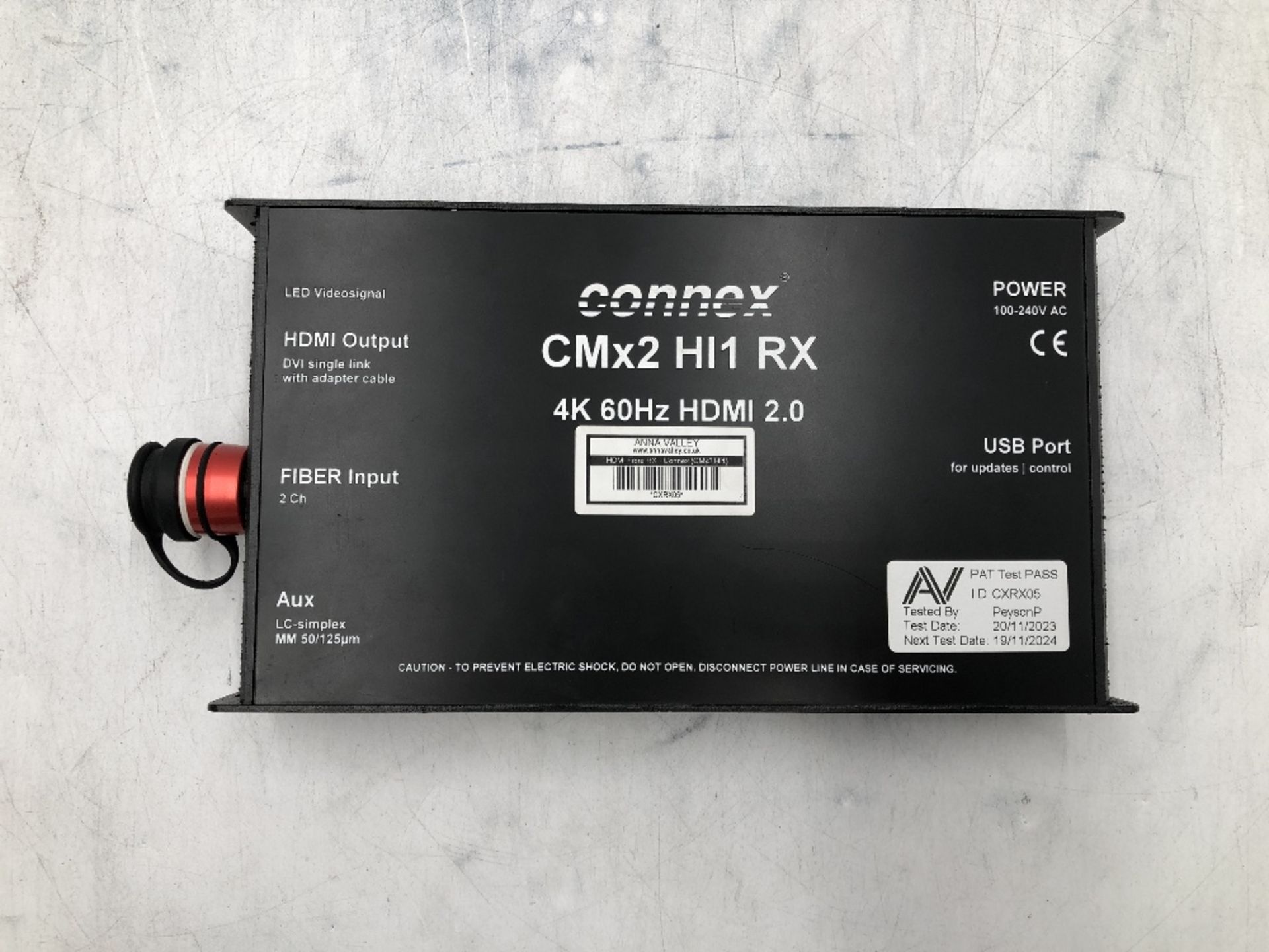 Connex CMx2 HI1 HDMI Fibre TX And Connex CMx2 HI1 HDMI Fibre RX With 13amp True 1 Powercon Cable - Image 4 of 11