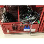 Large Quantity of 1.5m 5 Core Powerlock Cable Set M-F with Steel Fabricated Stillage