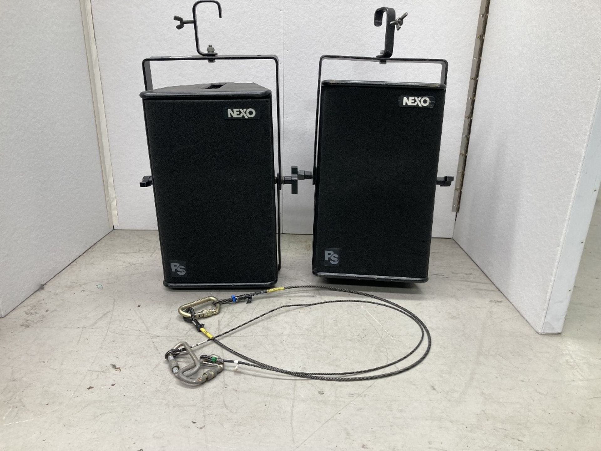 (2) Nexo PS10 Loudspeakers, Foam Front, Flying Frame & Heavy Duty Mobile Flight Case