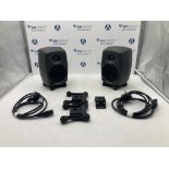 (2) Genelec 8020C Powered Monitor Speakers & Padded Carry Case