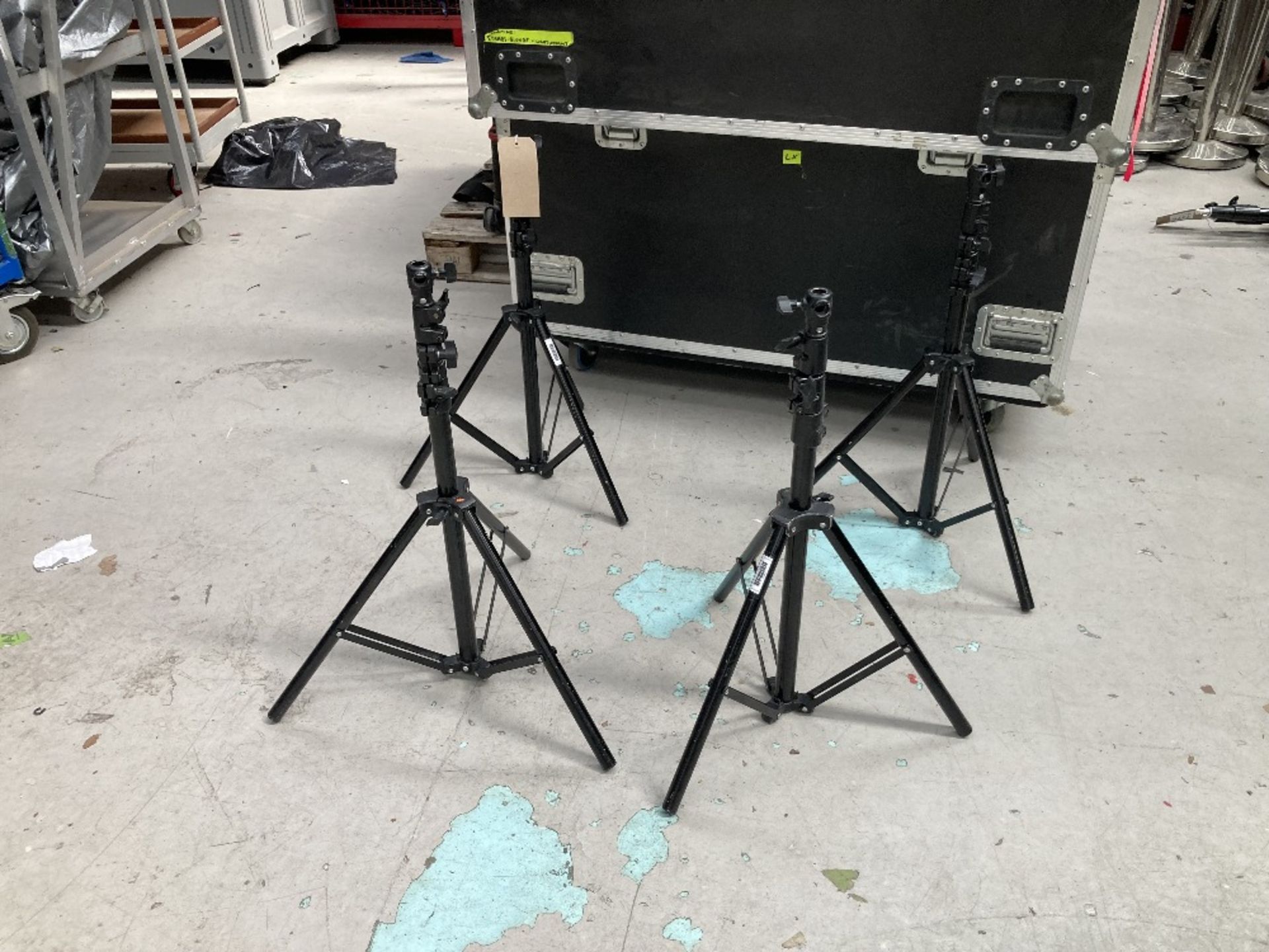 (4) Lightweight Lighting Stands