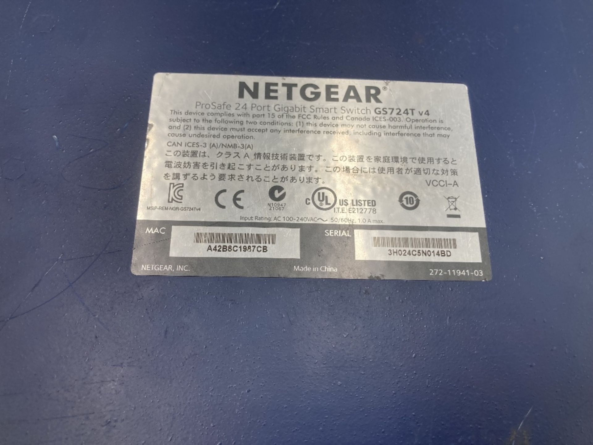 Netgear Prosafe 24-Port 10/100/1000 Mbps Smart Switch - Image 5 of 5