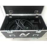 Euro Tour Grade 4ft Mobile Cable Trunk With Contents 30m 63/3ph Cable