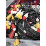 Large Quantity Of Soca Motor Cable With Large Grey Plastic Stillage
