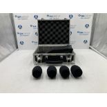 (4) Shure KSM9 Microphone Heads & Carry Case