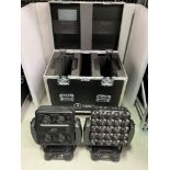 (2) Infinity IM-2515 LED Matrix Moving Lights with Heavy Duty Mobile Flight Case to Include