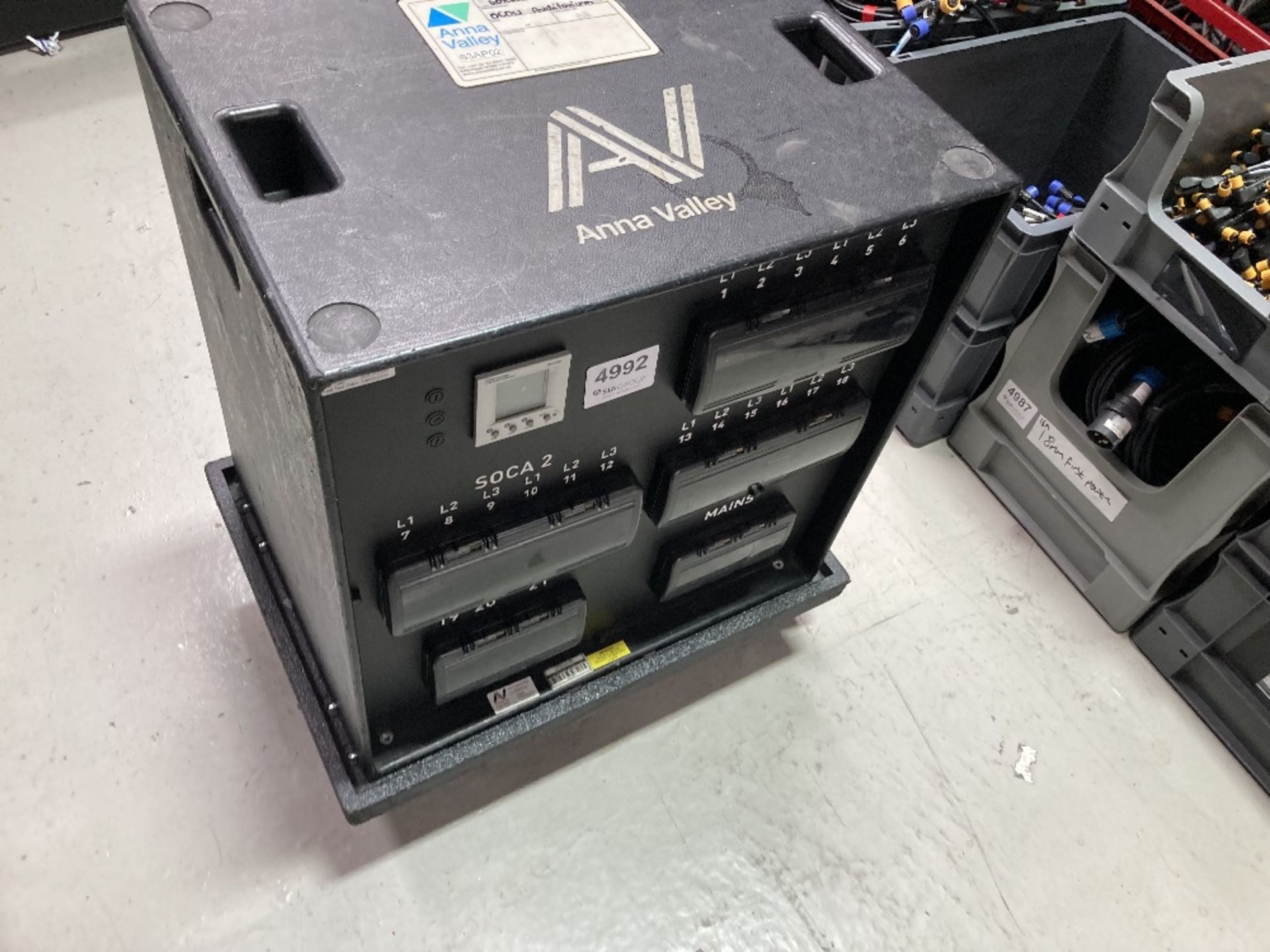 63amp Power Distribution Unit With (2) Mobile Mountable Trolley - Image 2 of 9