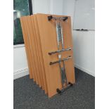 (7) 1.6m Folding Trestle Tables