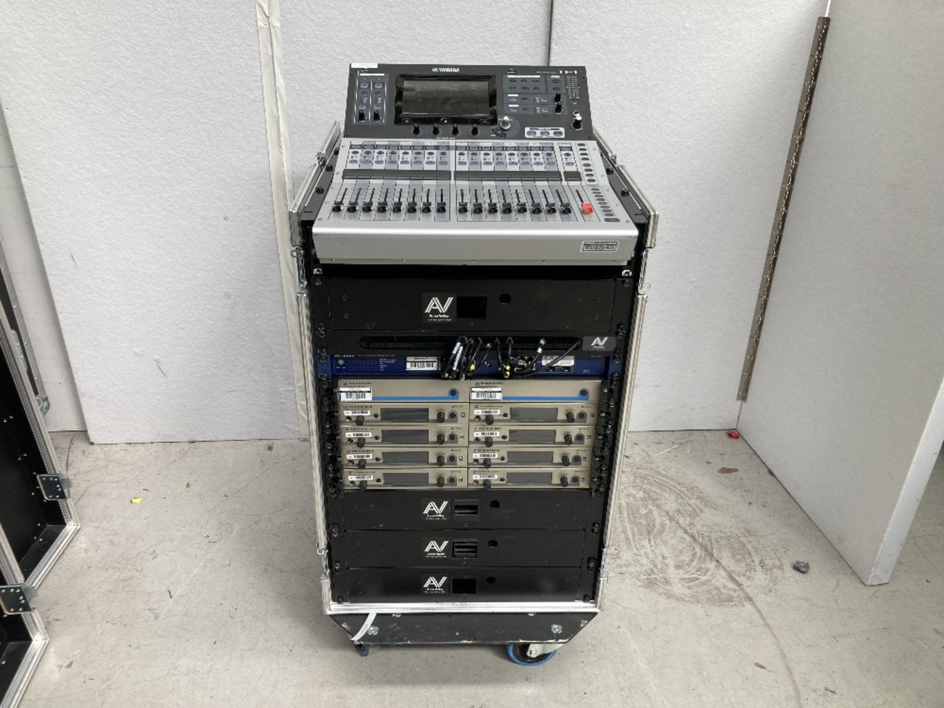 Yamaha TF1 Digital Mixing Console Full Rack with Microphones & Heavy Duty Mobile Flight Case Rack - Image 17 of 18