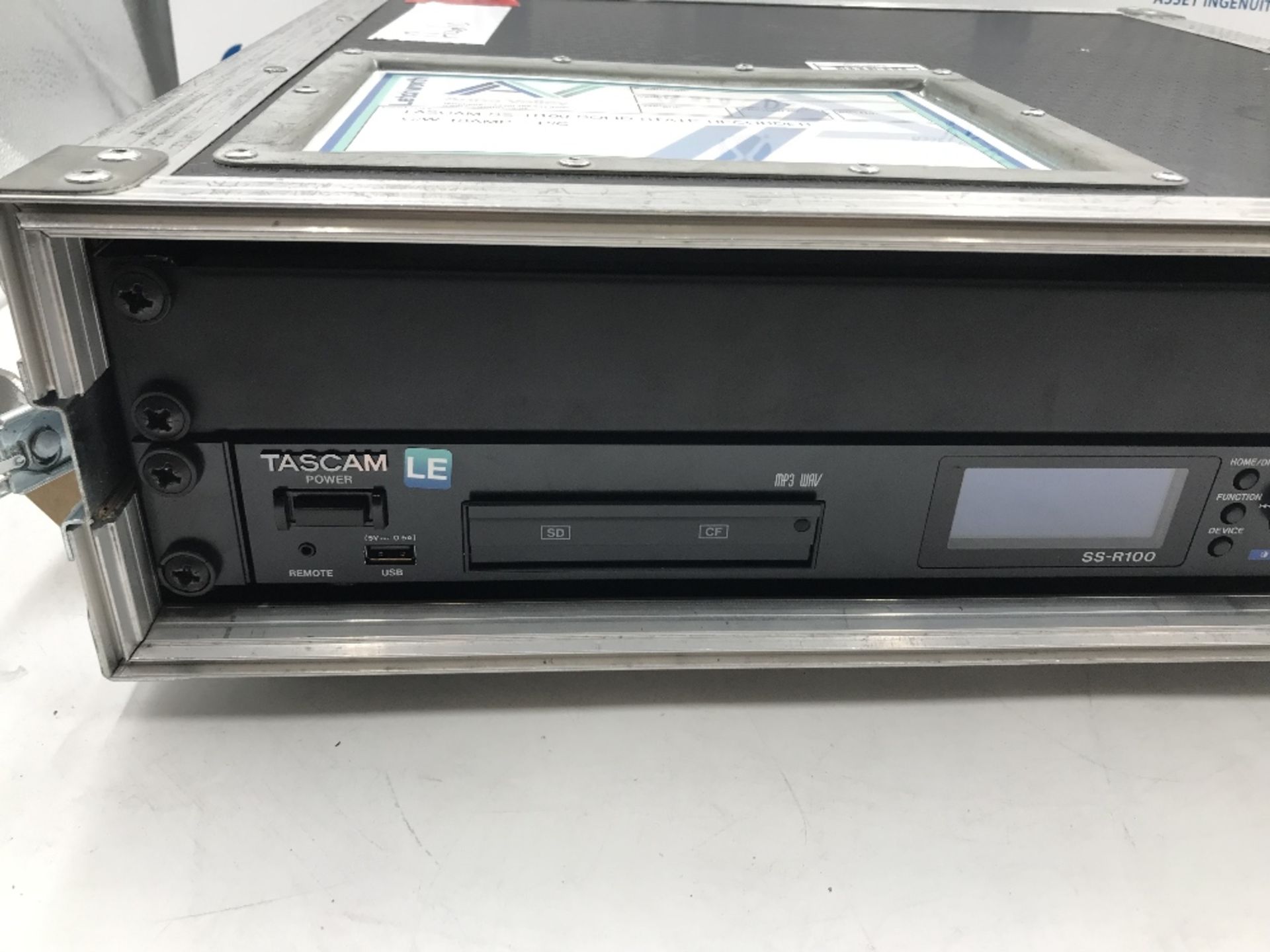 Tascam SS-R100 Digital Audio System Mounted in Heavy Duty Flight Case - Image 2 of 5