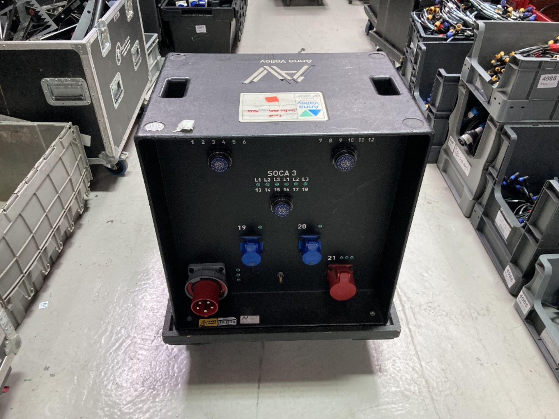 63amp Power Distribution Unit With (2) Mobile Mountable Trolley - Image 6 of 11