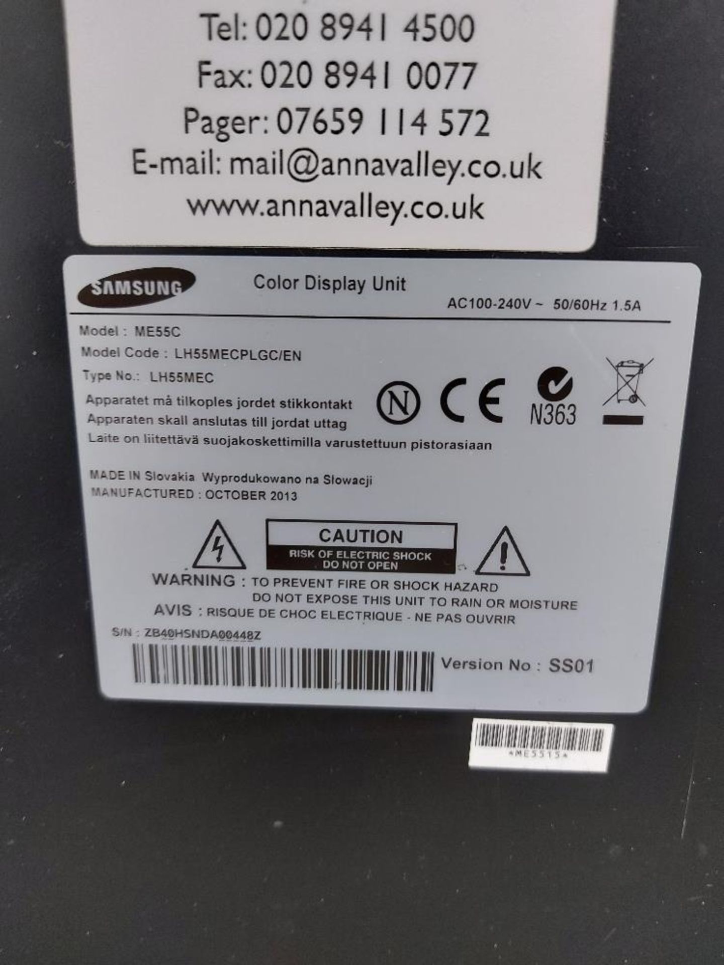 Samsung ME55C 55'' Display - Image 3 of 3