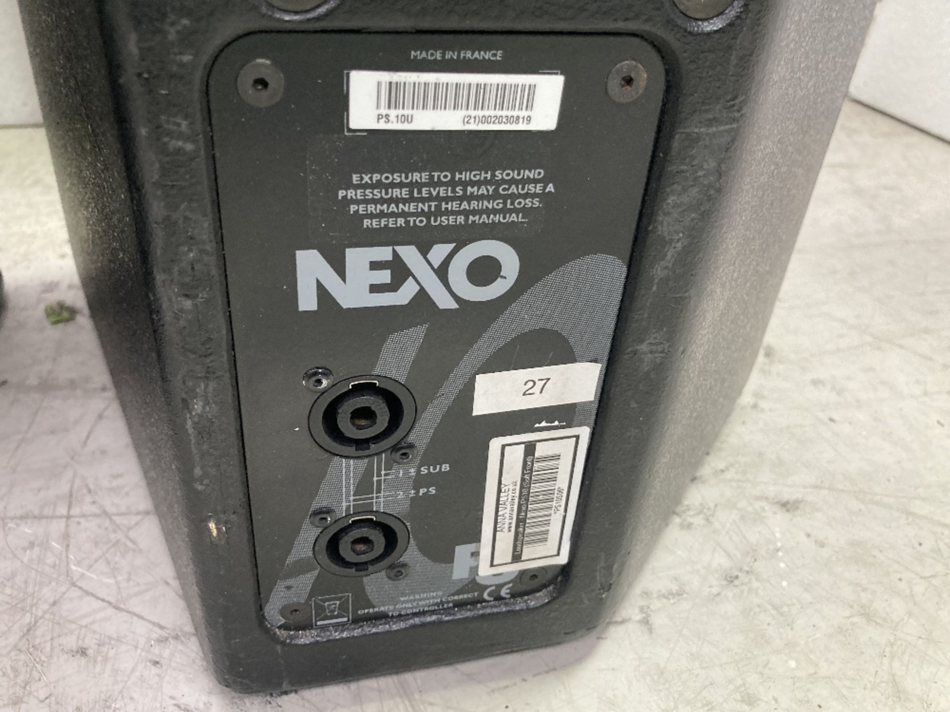 (2) Nexo PS10 Loudspeakers, Foam Front & Heavy Duty Mobile Flight Case - Image 4 of 6