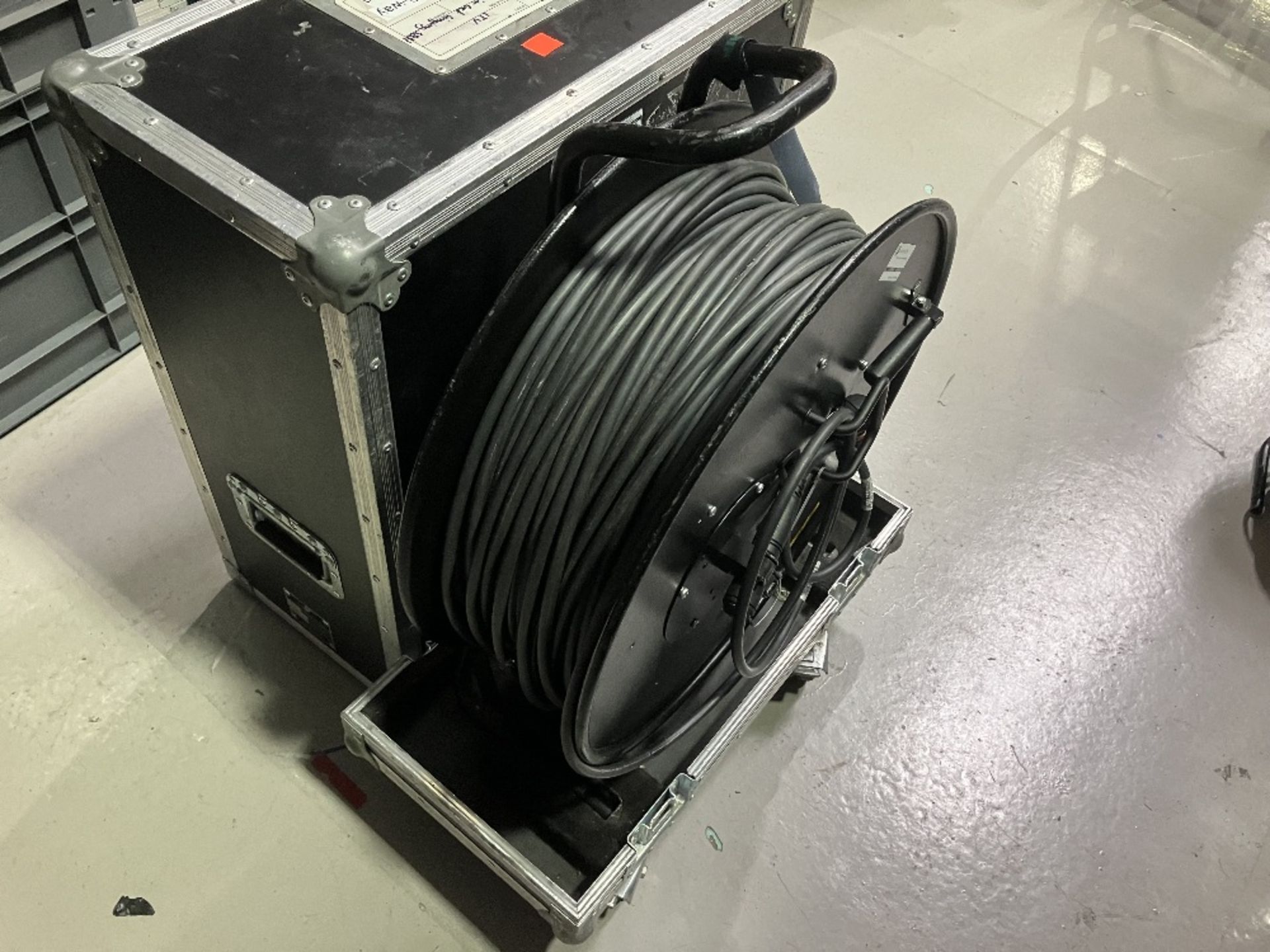 135m 12-Way Fibre Cable Reel With Heavy Duty Mobile Flight case - Image 7 of 9