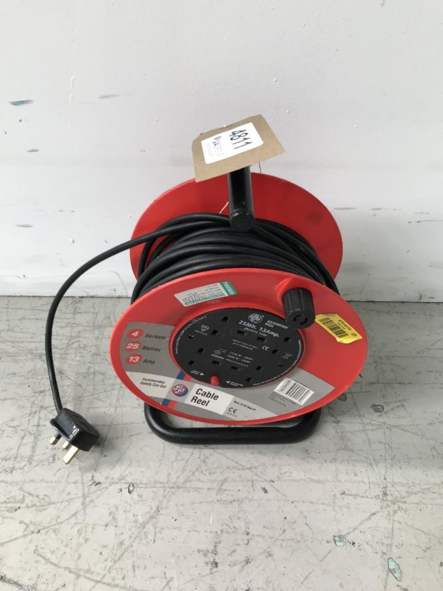 25m 13-Amp Extension Cable Reel