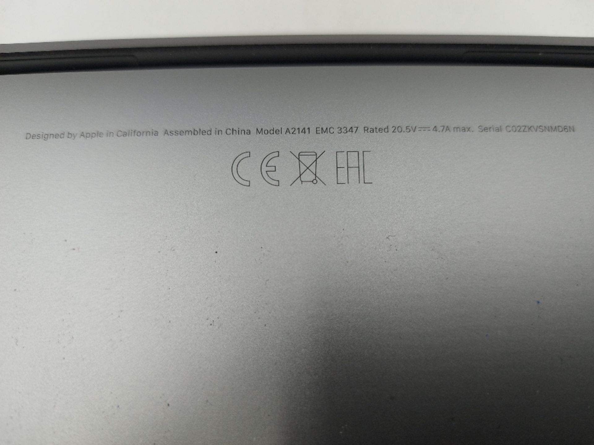 Apple 16'' MacBook A2141 Pro Retina Touchbar with Peli Case - Image 7 of 10