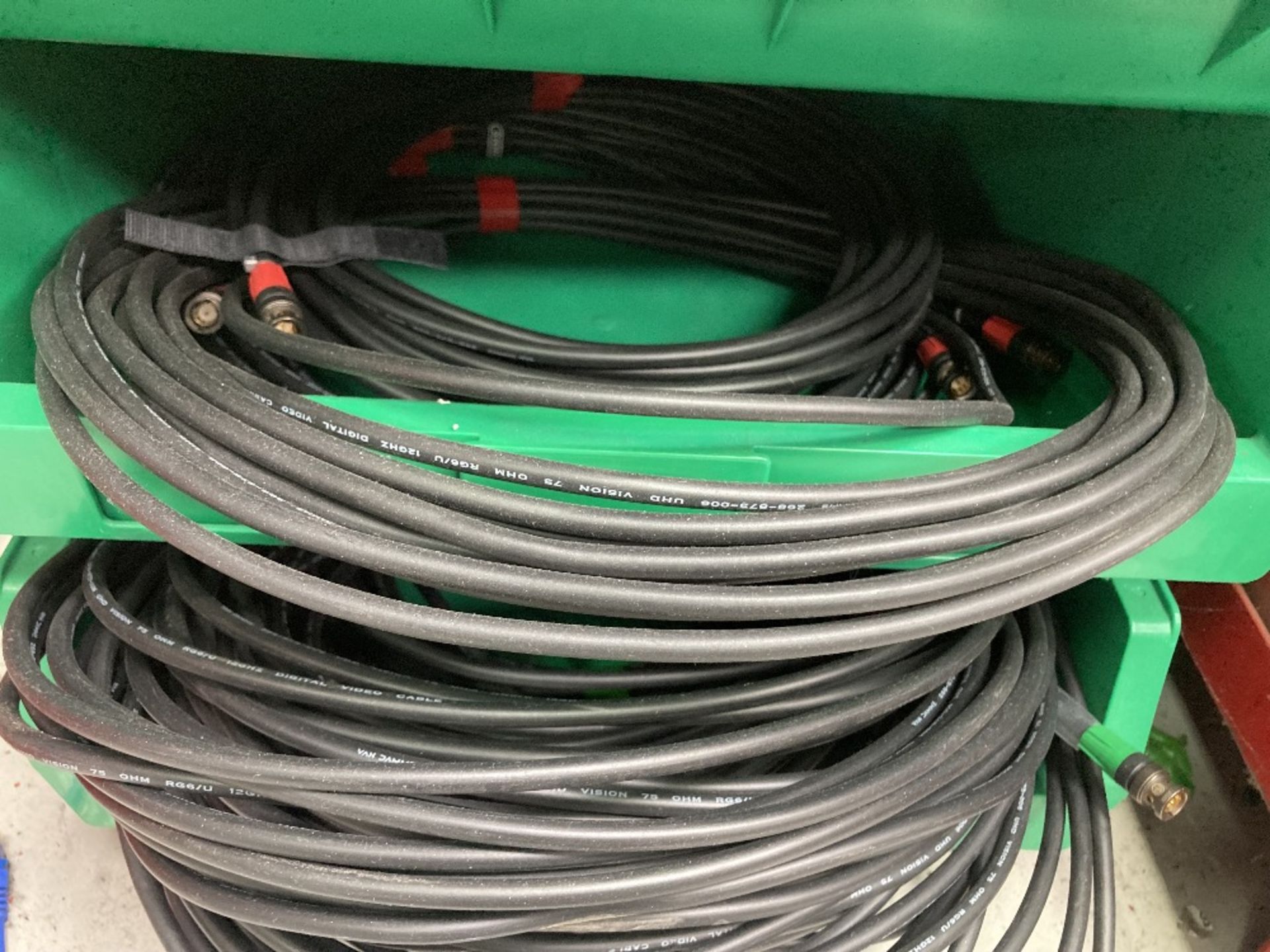 Large Quantity Of 12E BNC 1m, 5m, 10m, 20m Cable With Steel Fabricated Stillage - Image 4 of 5