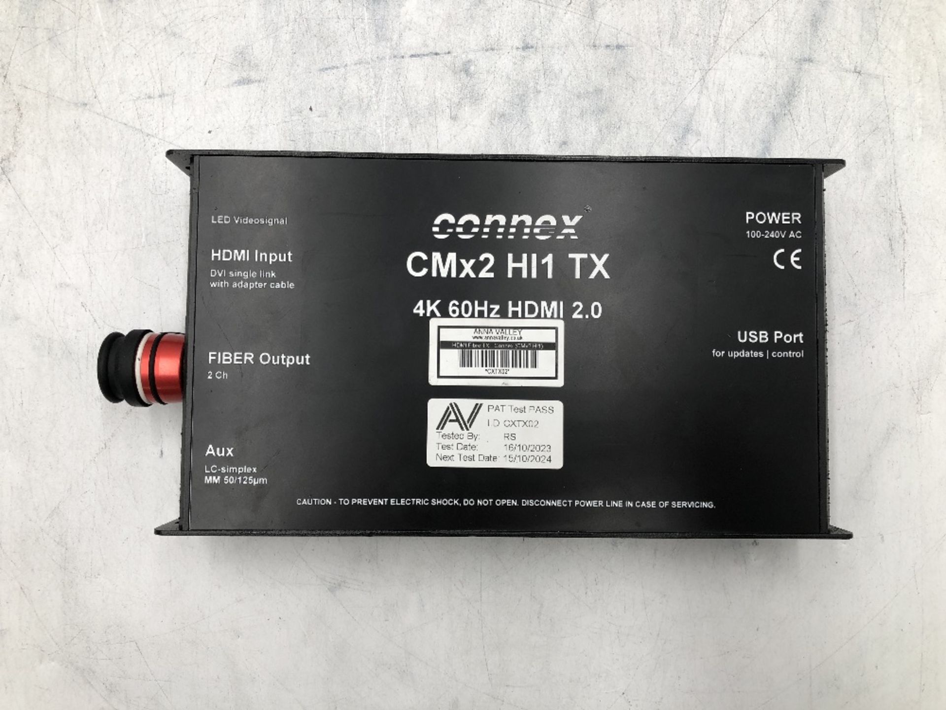 Connex CMx2 HI1 HDMI Fibre TX And Connex CMx2 HI1 HDMI Fibre RX With 13amp True 1 Powercon Cable - Image 4 of 11
