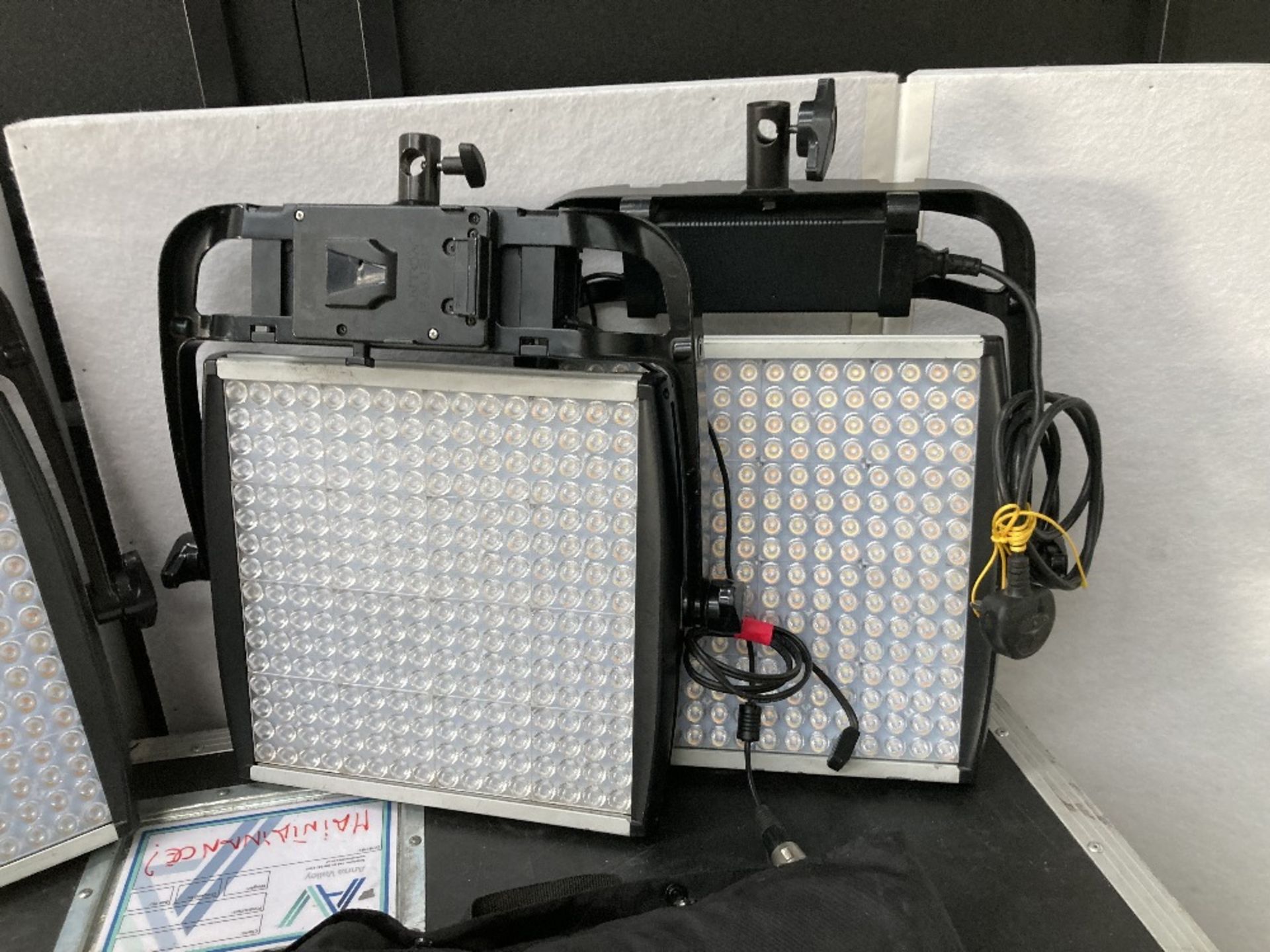 (4) Litepanels Astra 1x1 LED Panel Kits & Anton Bauer Battery Adaptors - Image 2 of 9