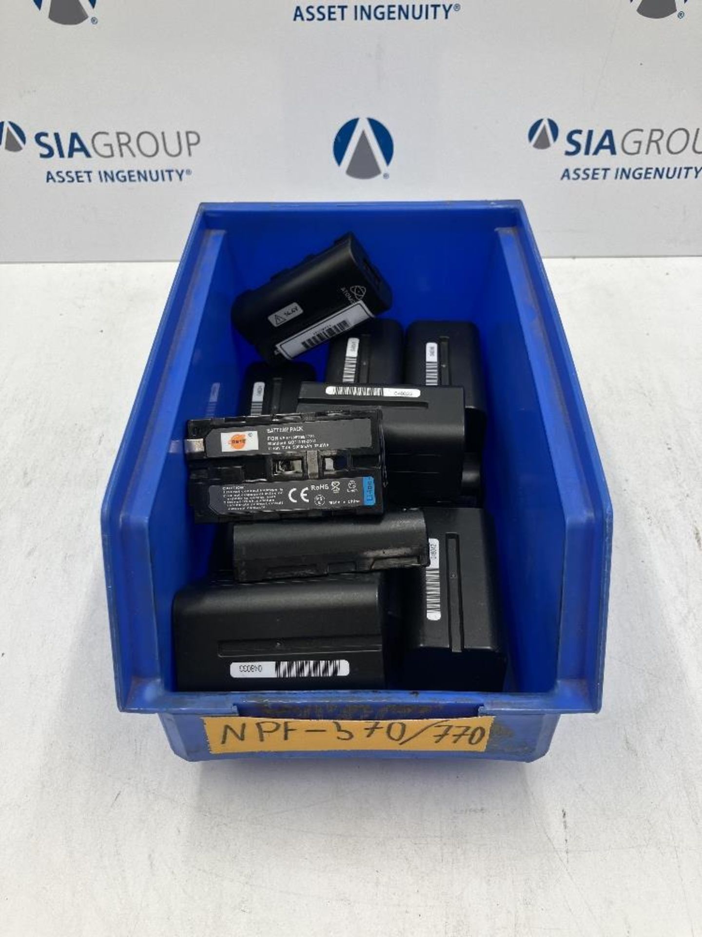 Quantity of Sony NP-F and Atomos NP-570 Battery Packs